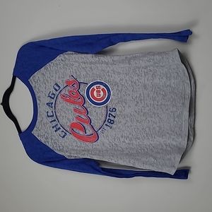 Chicago Cubs G for her baseball long sleeve tshirt